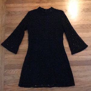 Urban Outfitters lace, bell sleeve mini dress!